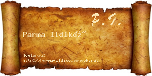 Parma Ildikó névjegykártya